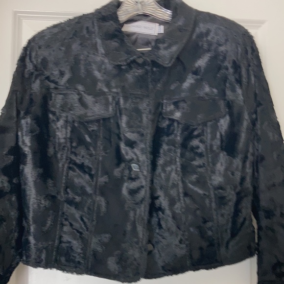 Howard Wolf made in USA black jacket. Women size L - Picture 2 of 6